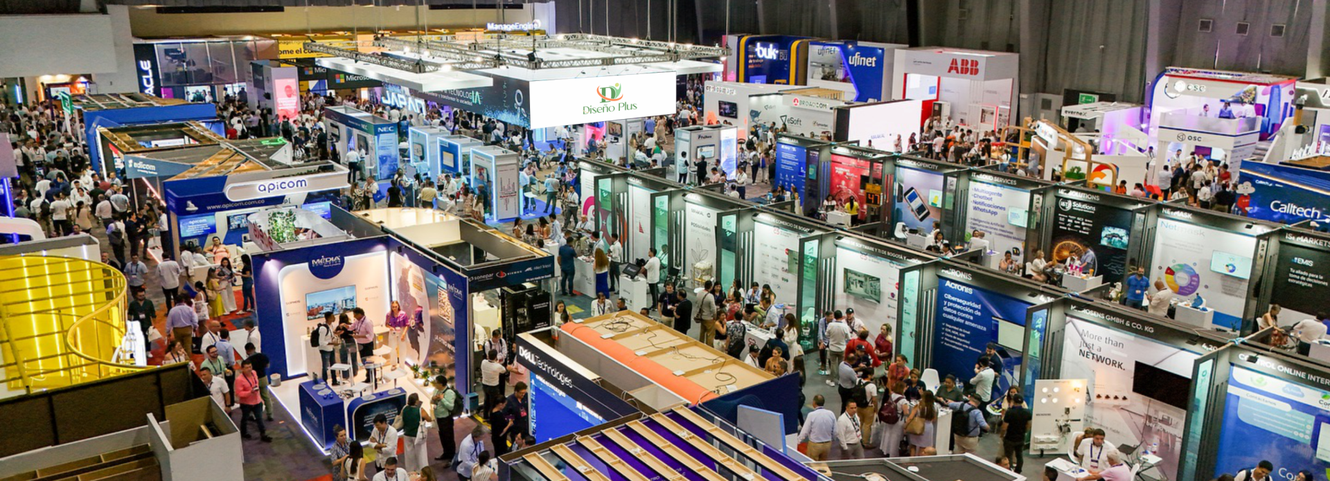 Tu evento, nuestra excelencia: stands, escenografías, audiovisual, sonido, iluminación y más.